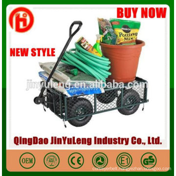 popular heavy load capacity assembled Garden wagon tool cart for Yard Farm Firewood Beach Landscaping